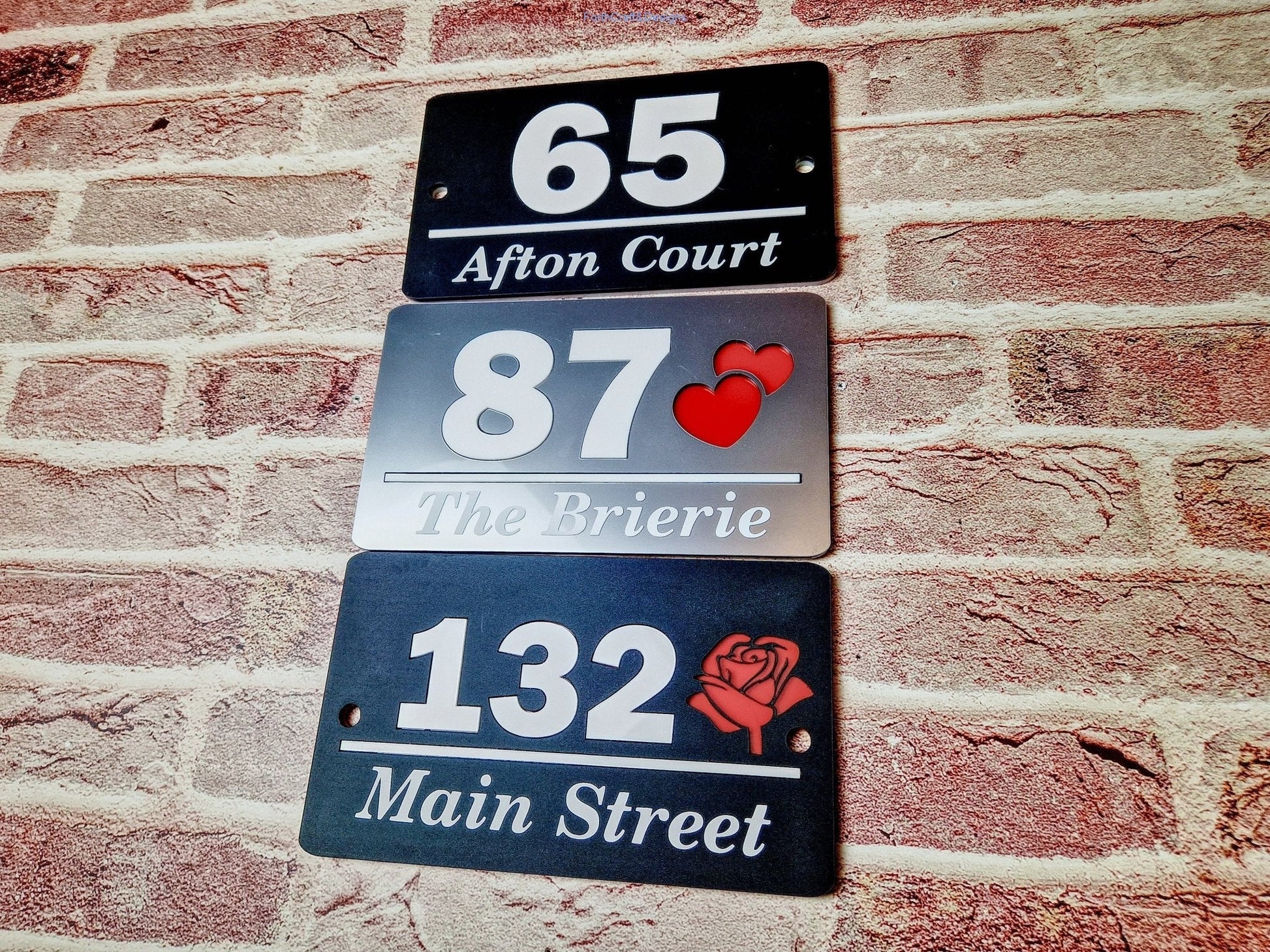 Personalised door number