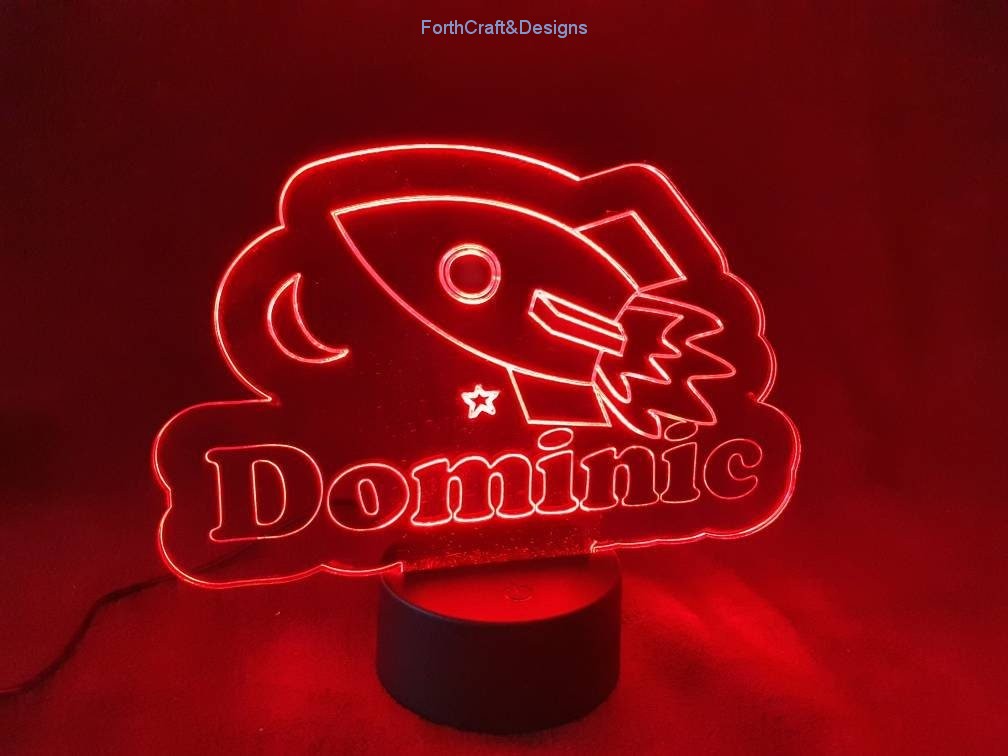 personalised engraved Led night light,