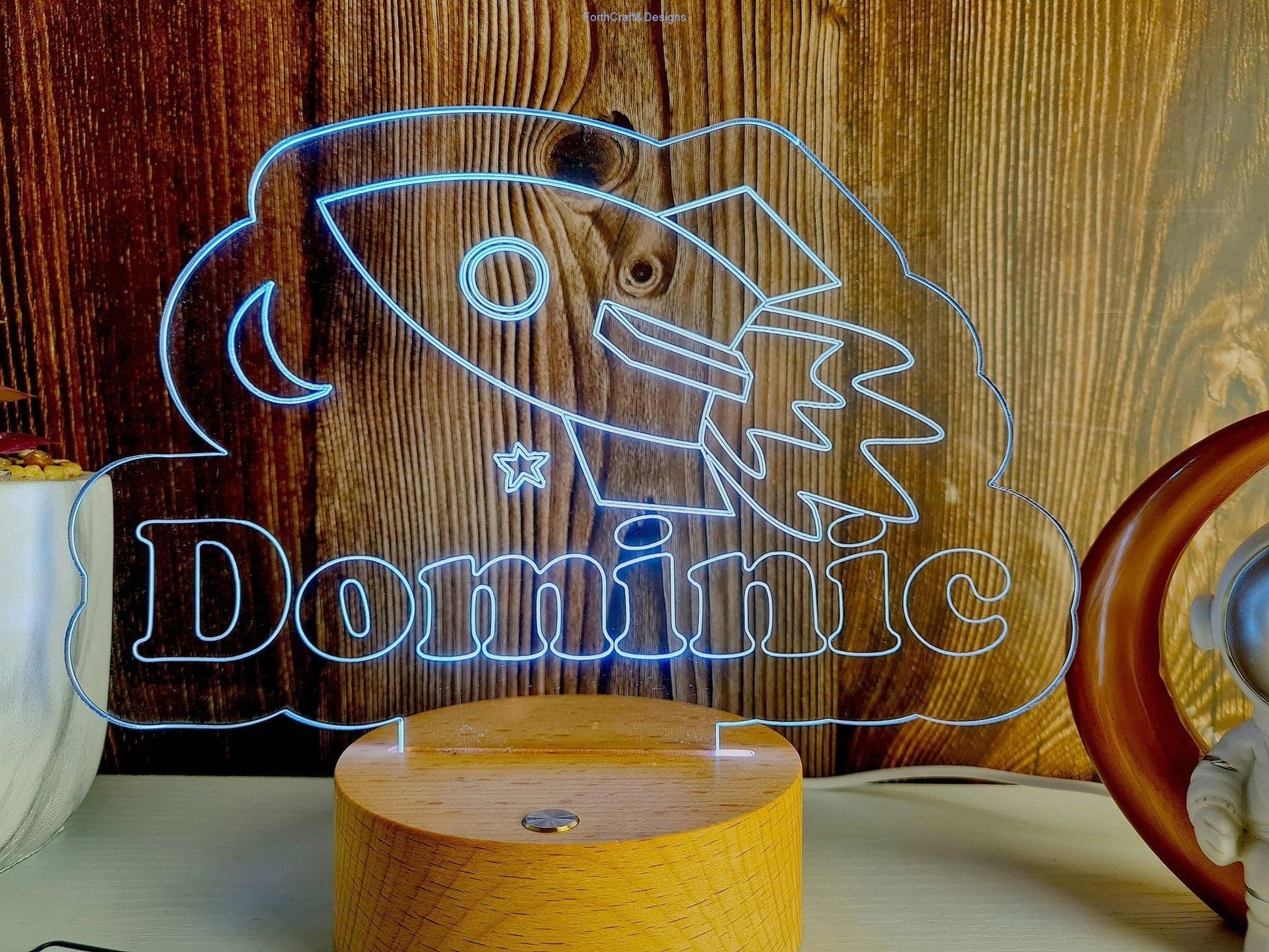 personalised engraved Led night light,