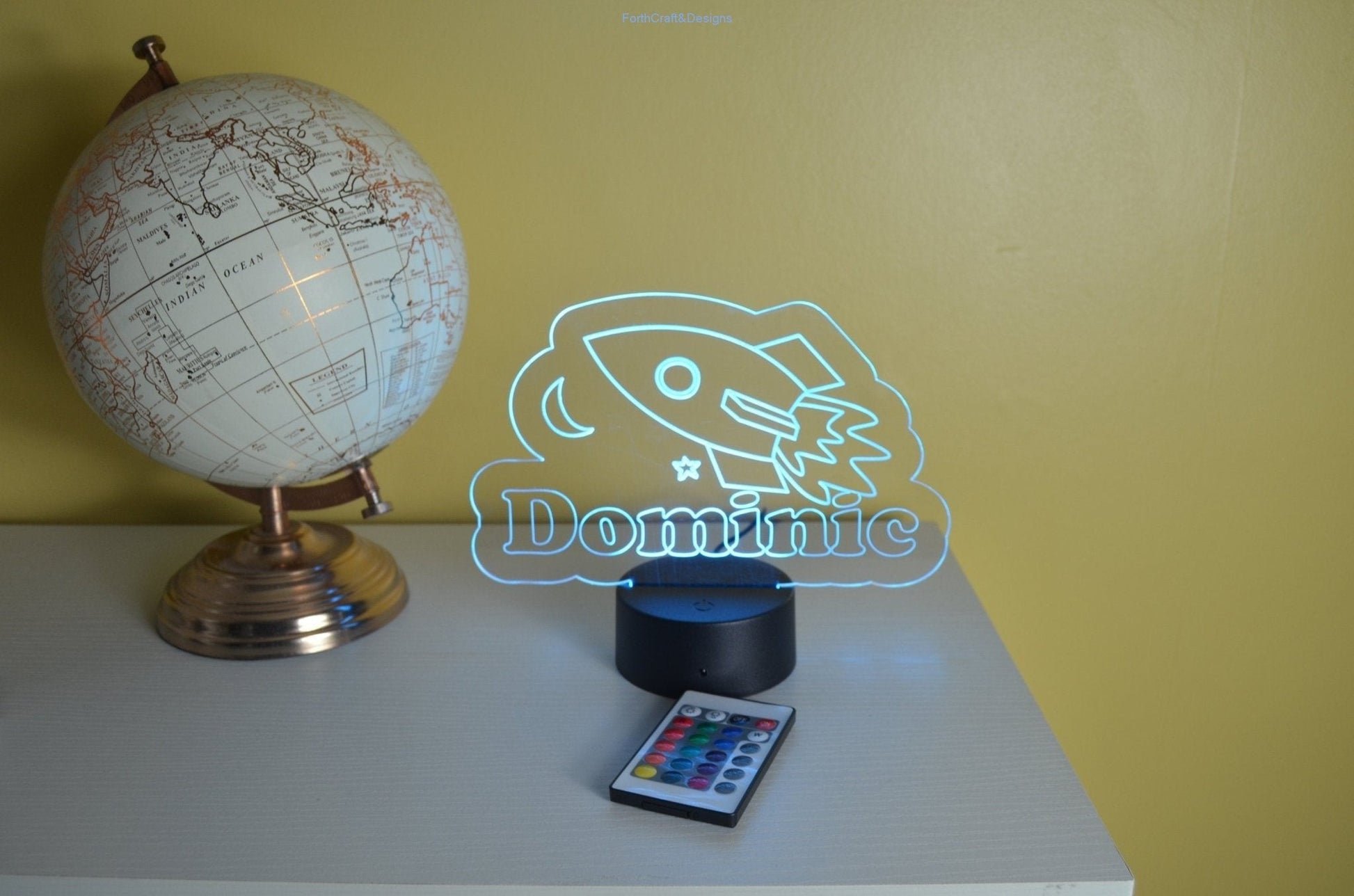 personalised engraved Led night light,