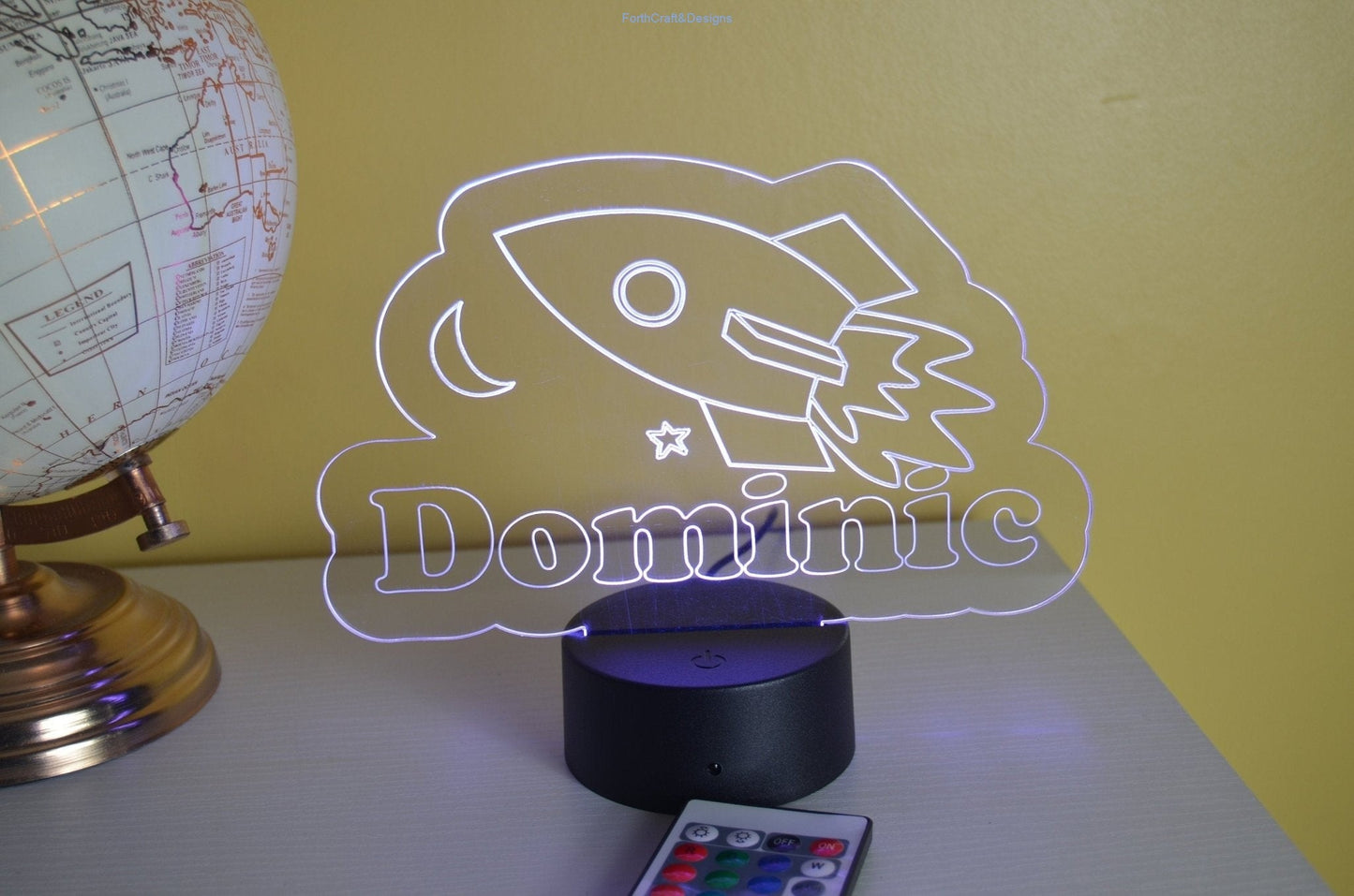 personalised engraved Led night light,