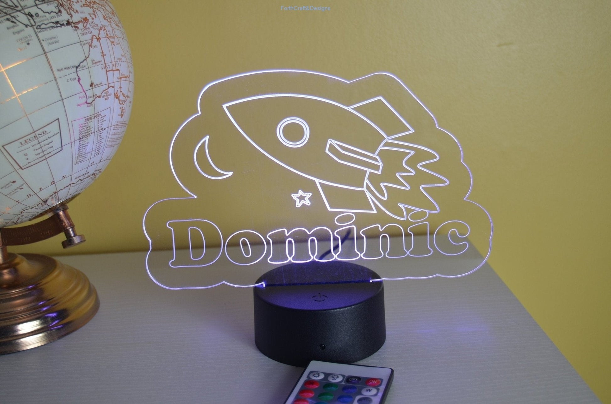 personalised engraved Led night light,