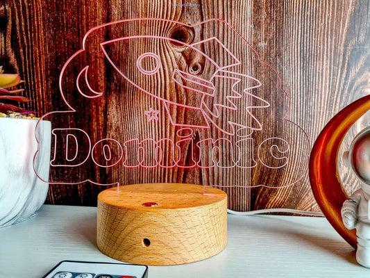 personalised engraved Led night light,