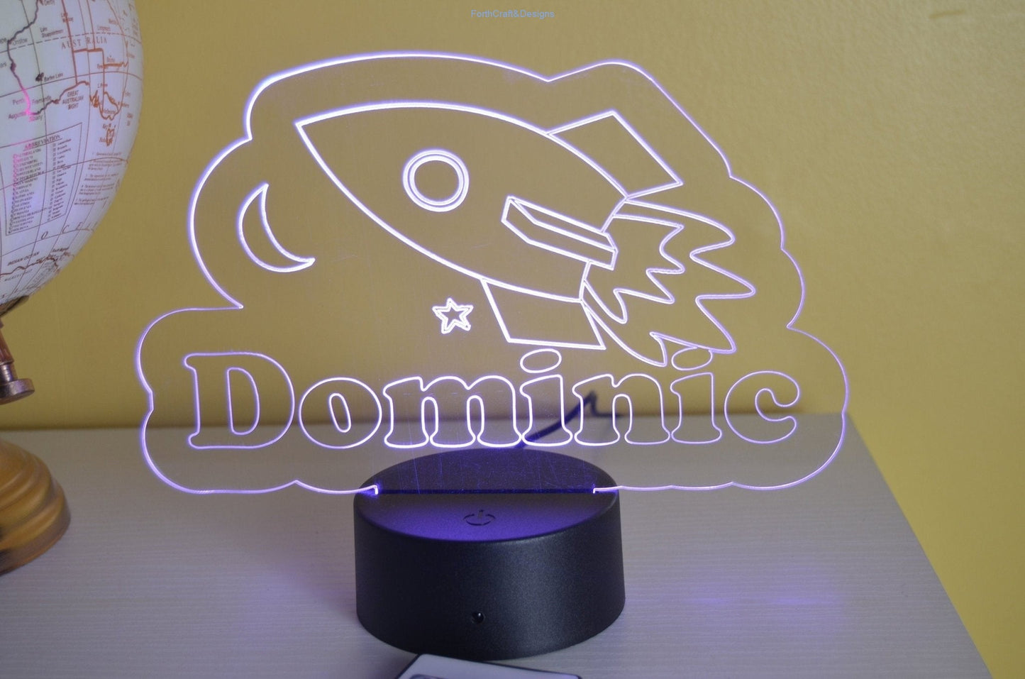 personalised engraved Led night light,