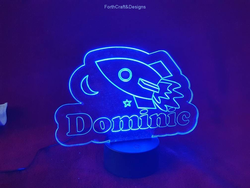 personalised engraved Led night light,