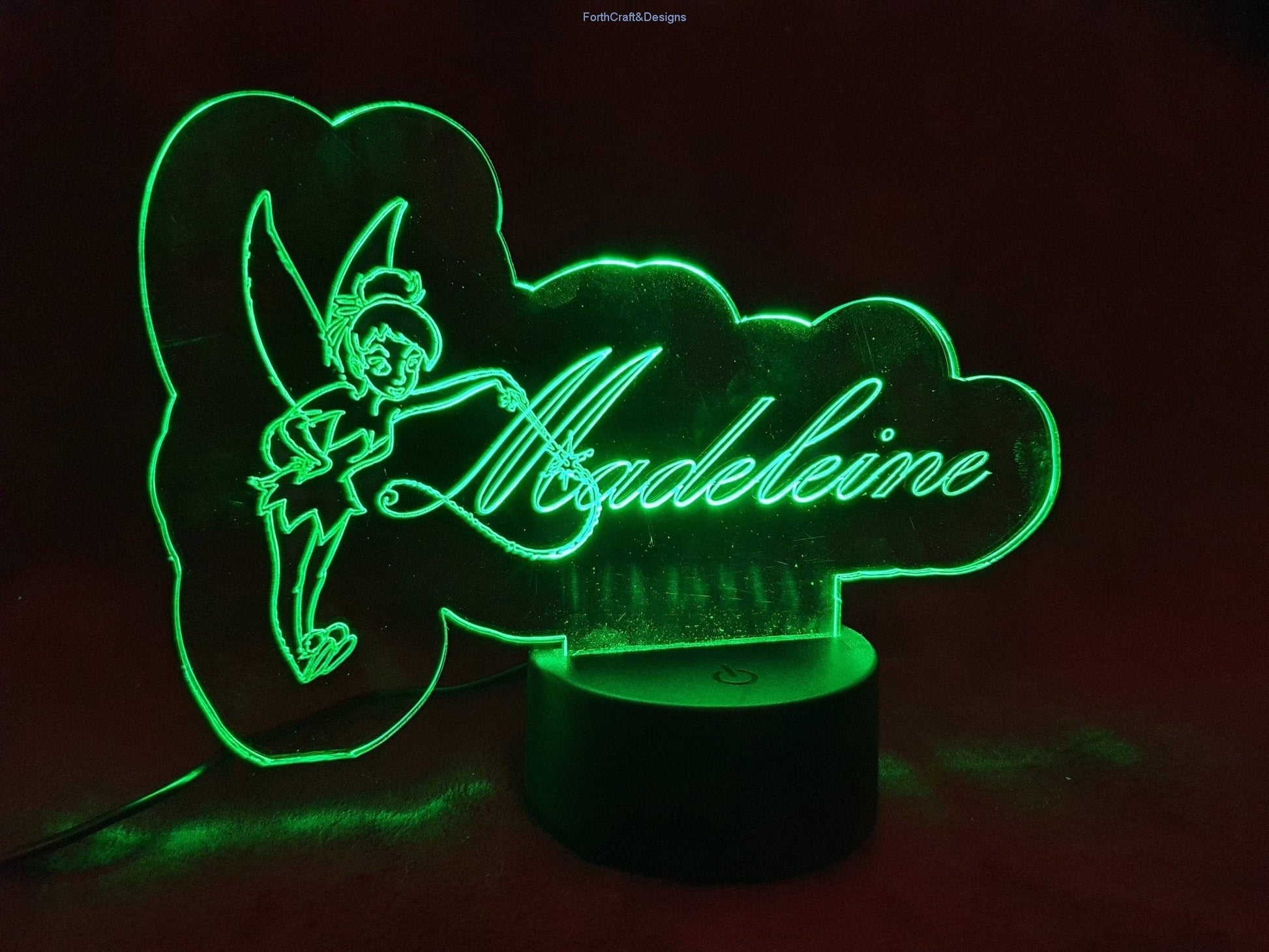 Personalised fairy design Kids LED night light.