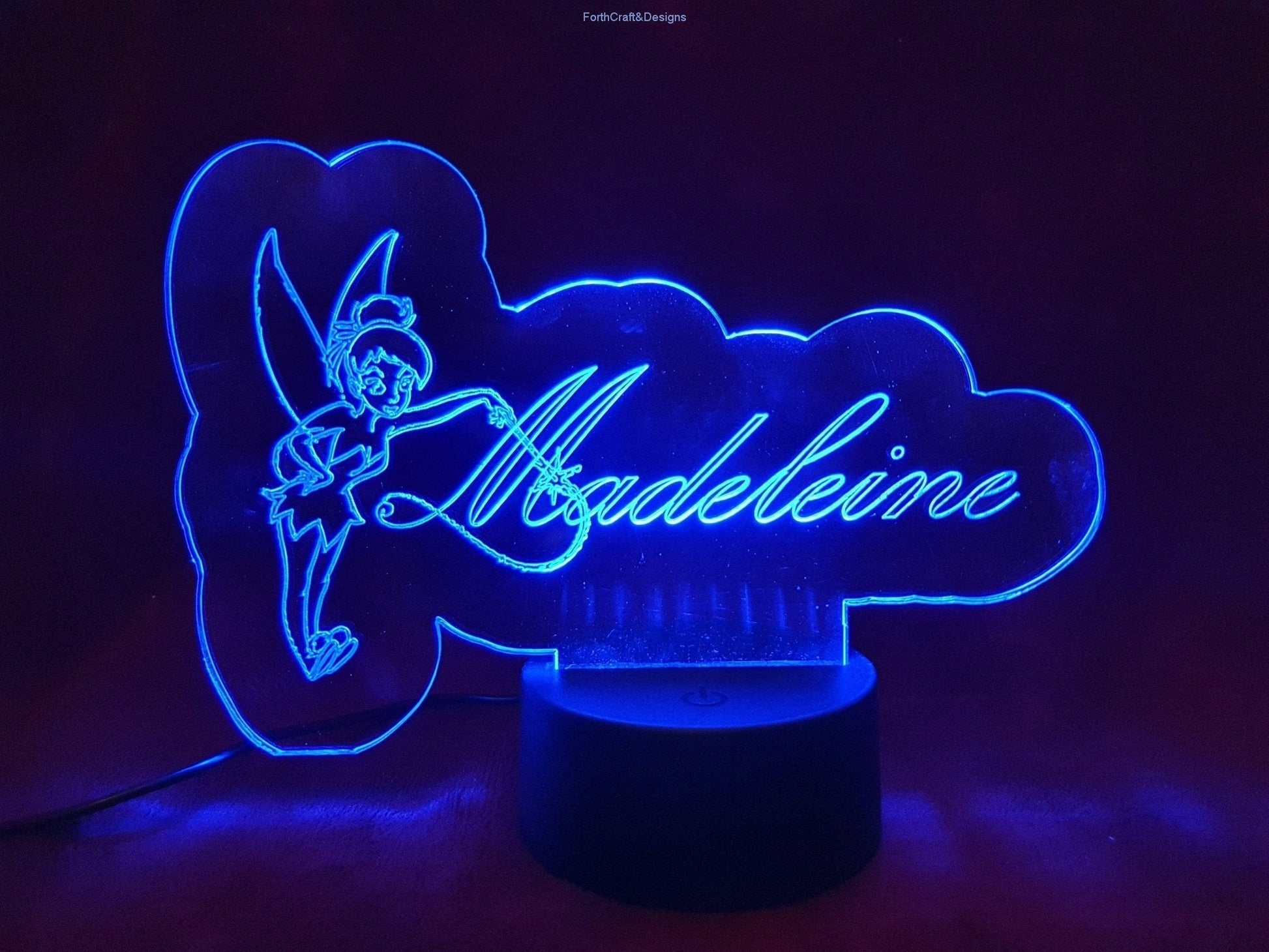 Personalised fairy design Kids LED night light.