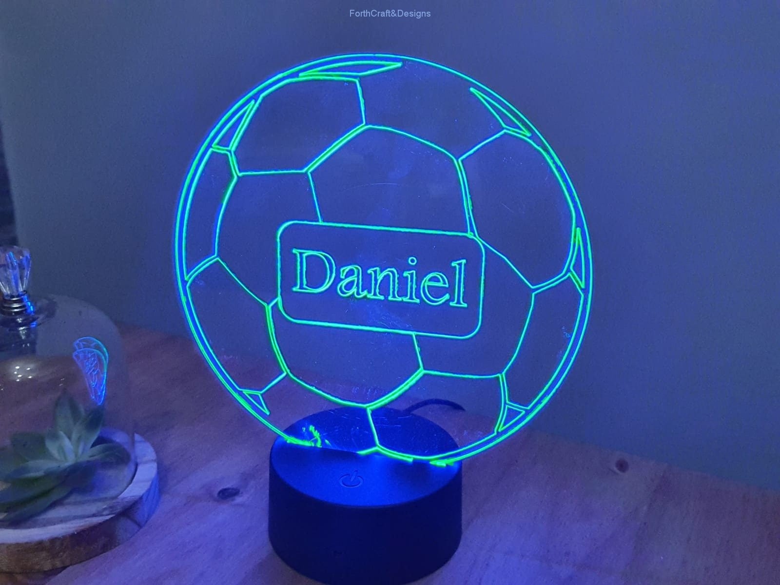 Personalised football Led Night light