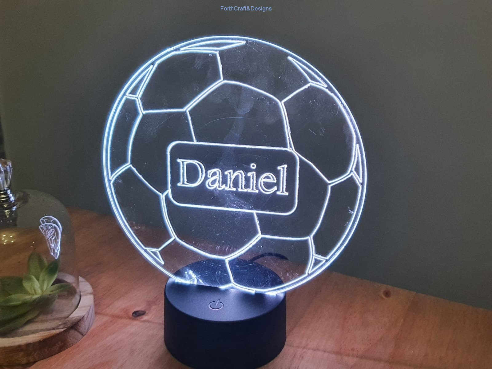 Personalised football Led Night light