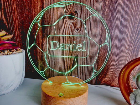 Personalised football Led Night light
