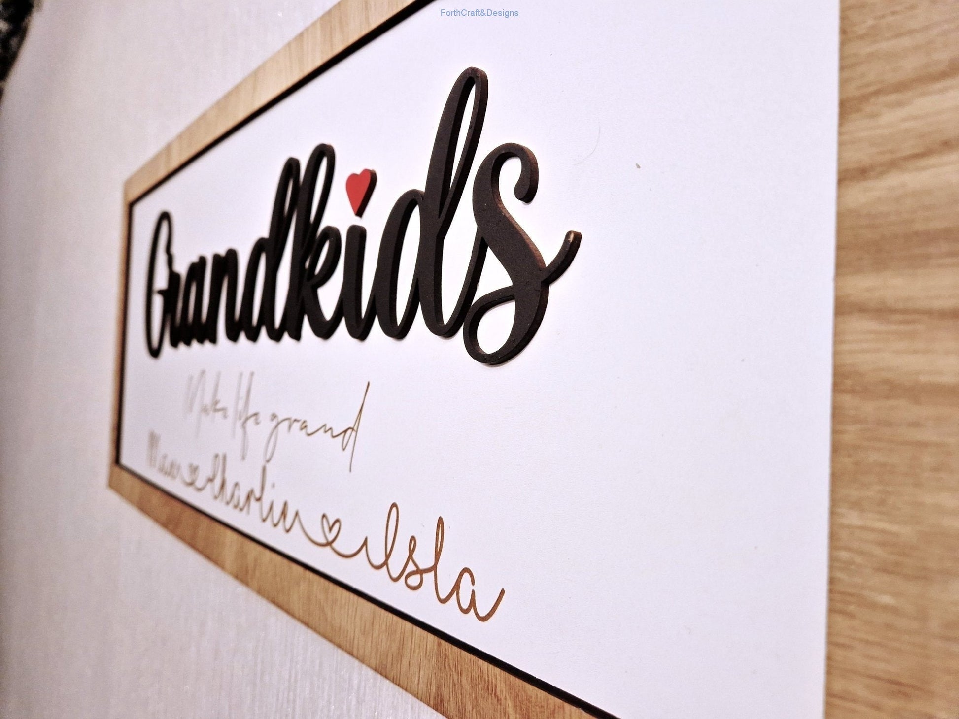 Personalised Grandkids sign