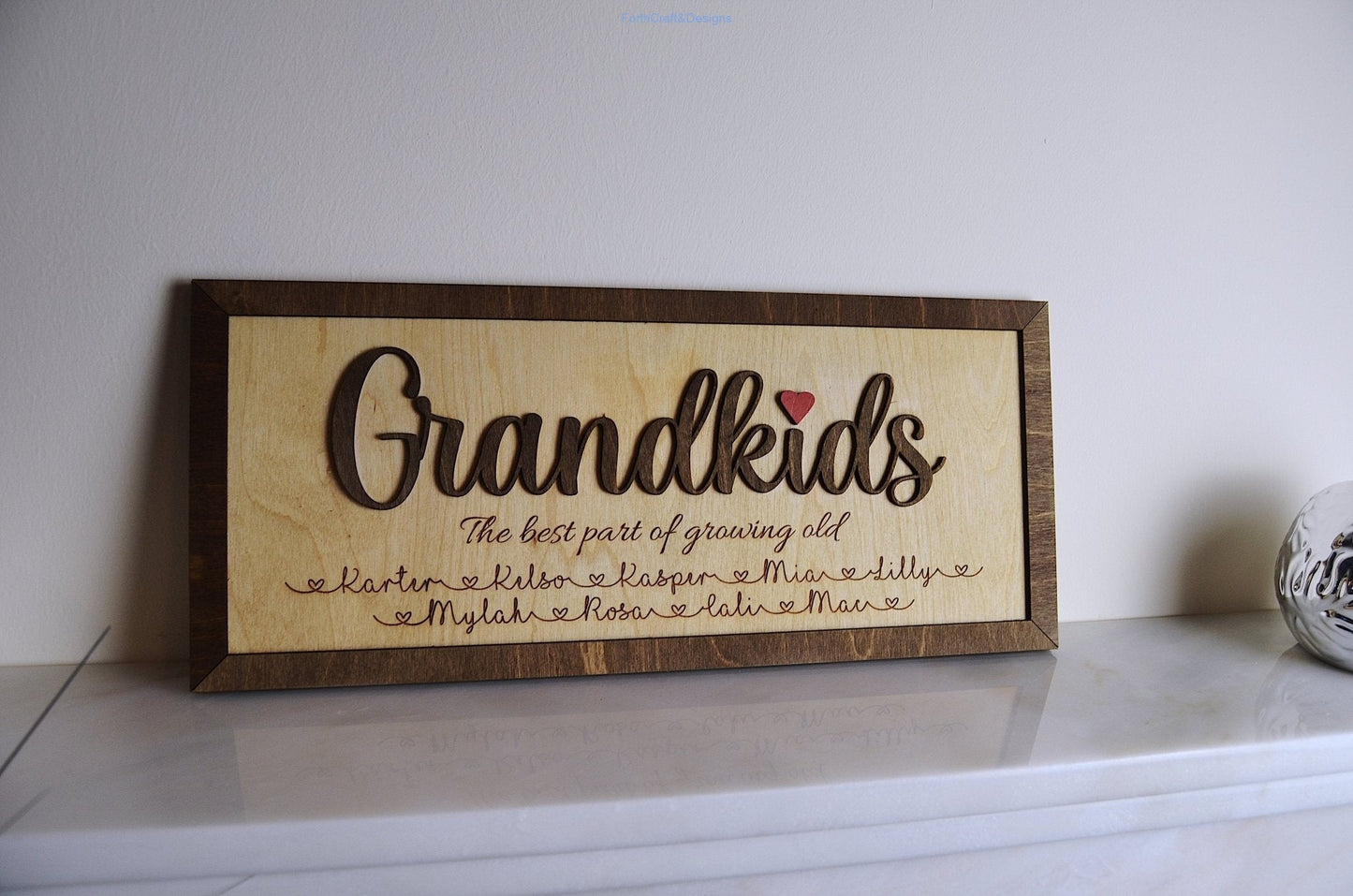 Personalised Grandkids sign