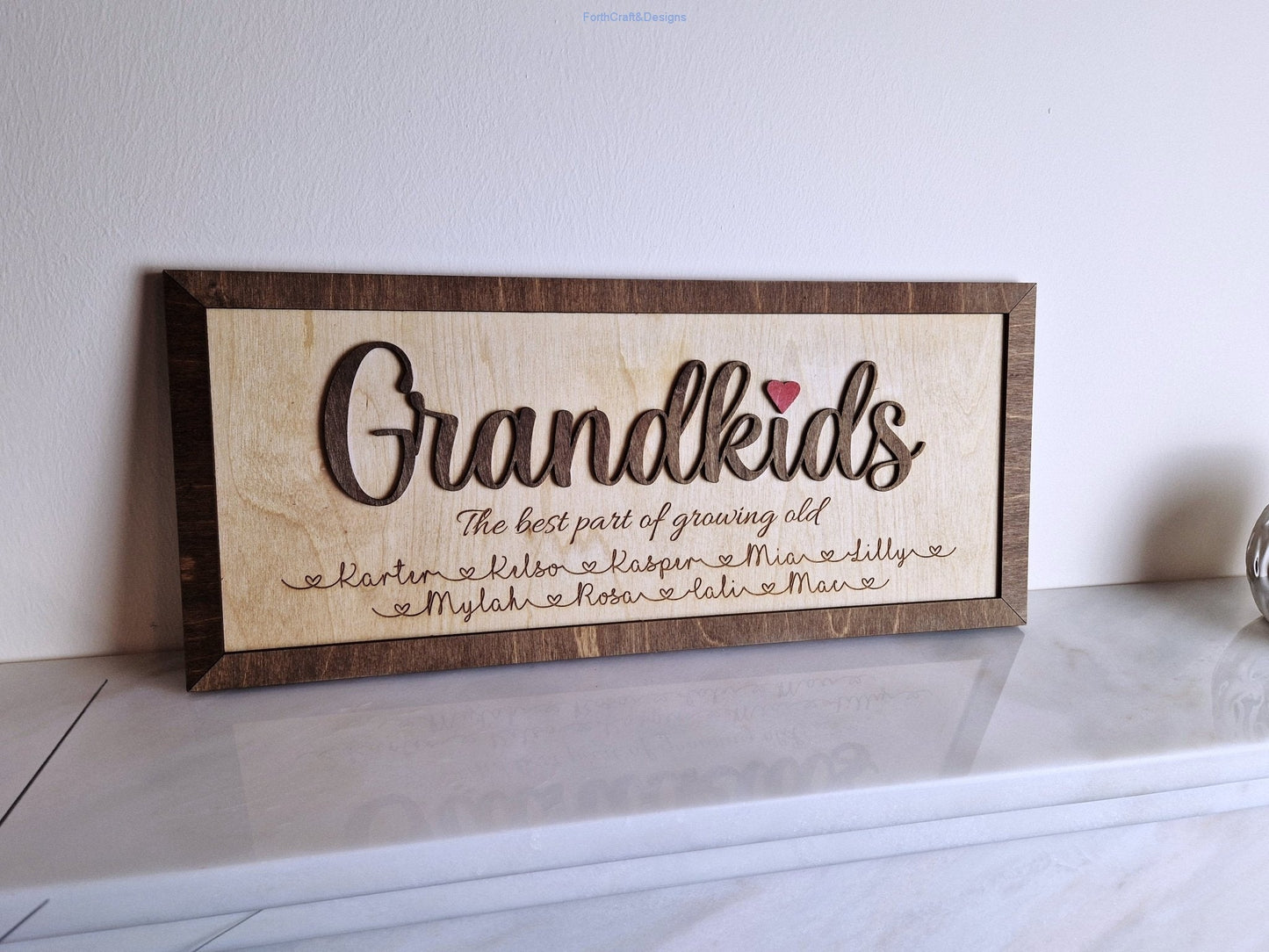 Personalised Grandkids sign