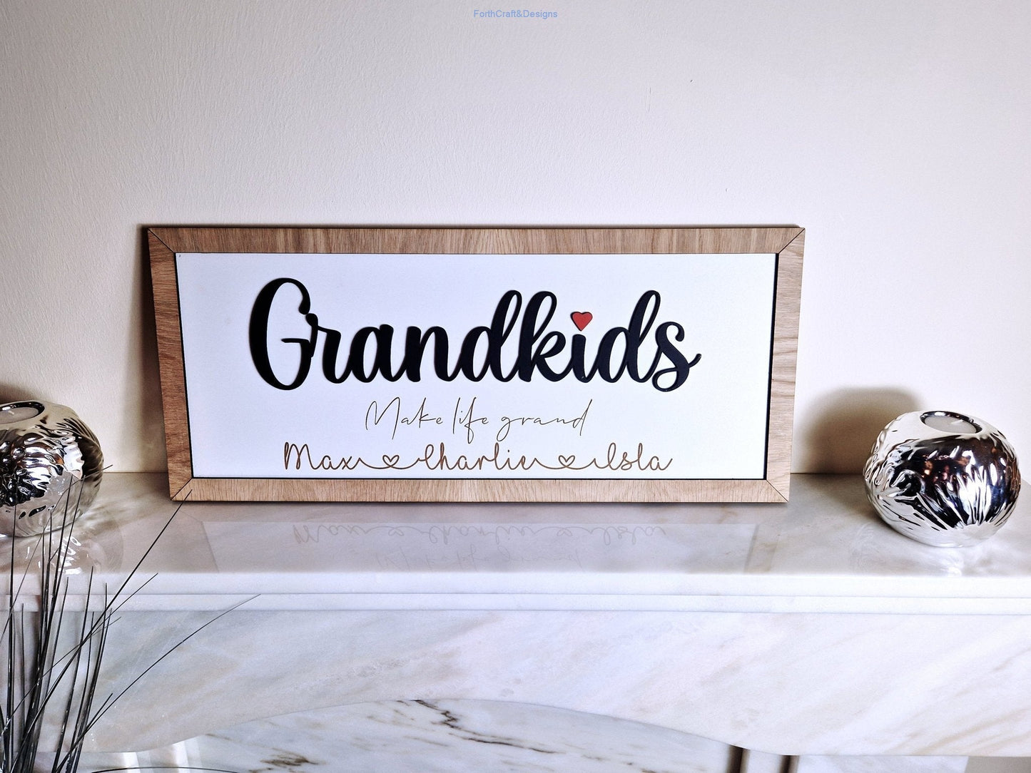 Personalised Grandkids sign