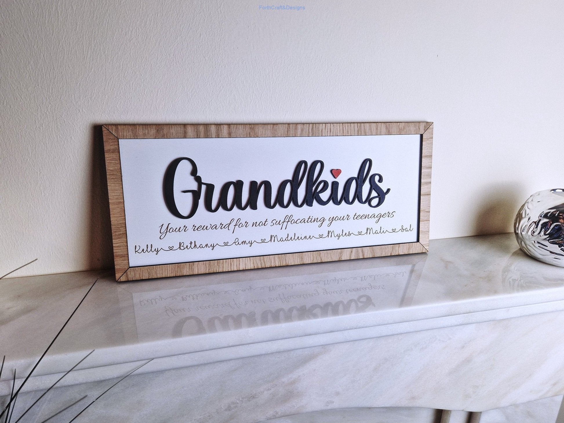 Personalised Grandkids sign