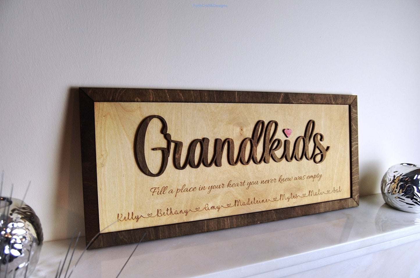 Personalised Grandkids sign