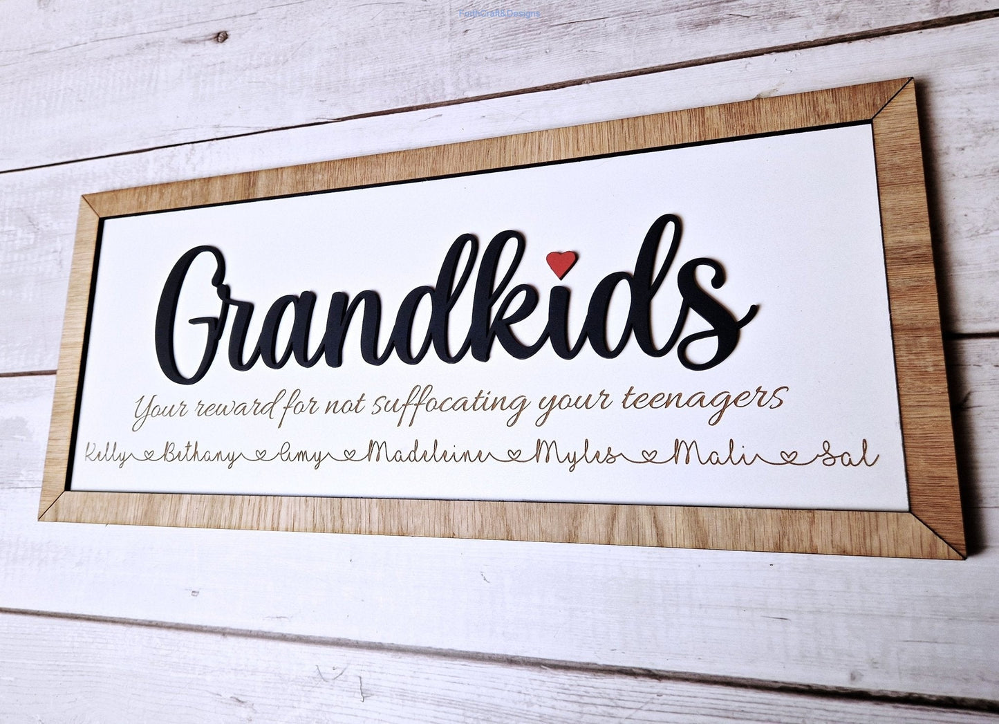 Personalised Grandkids sign