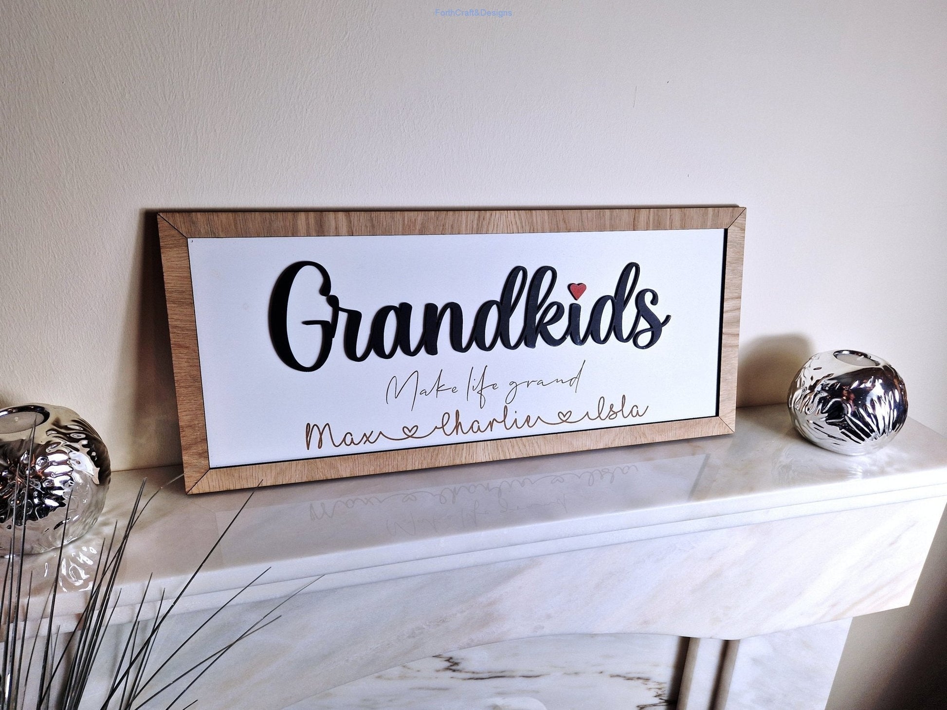 Personalised Grandkids sign