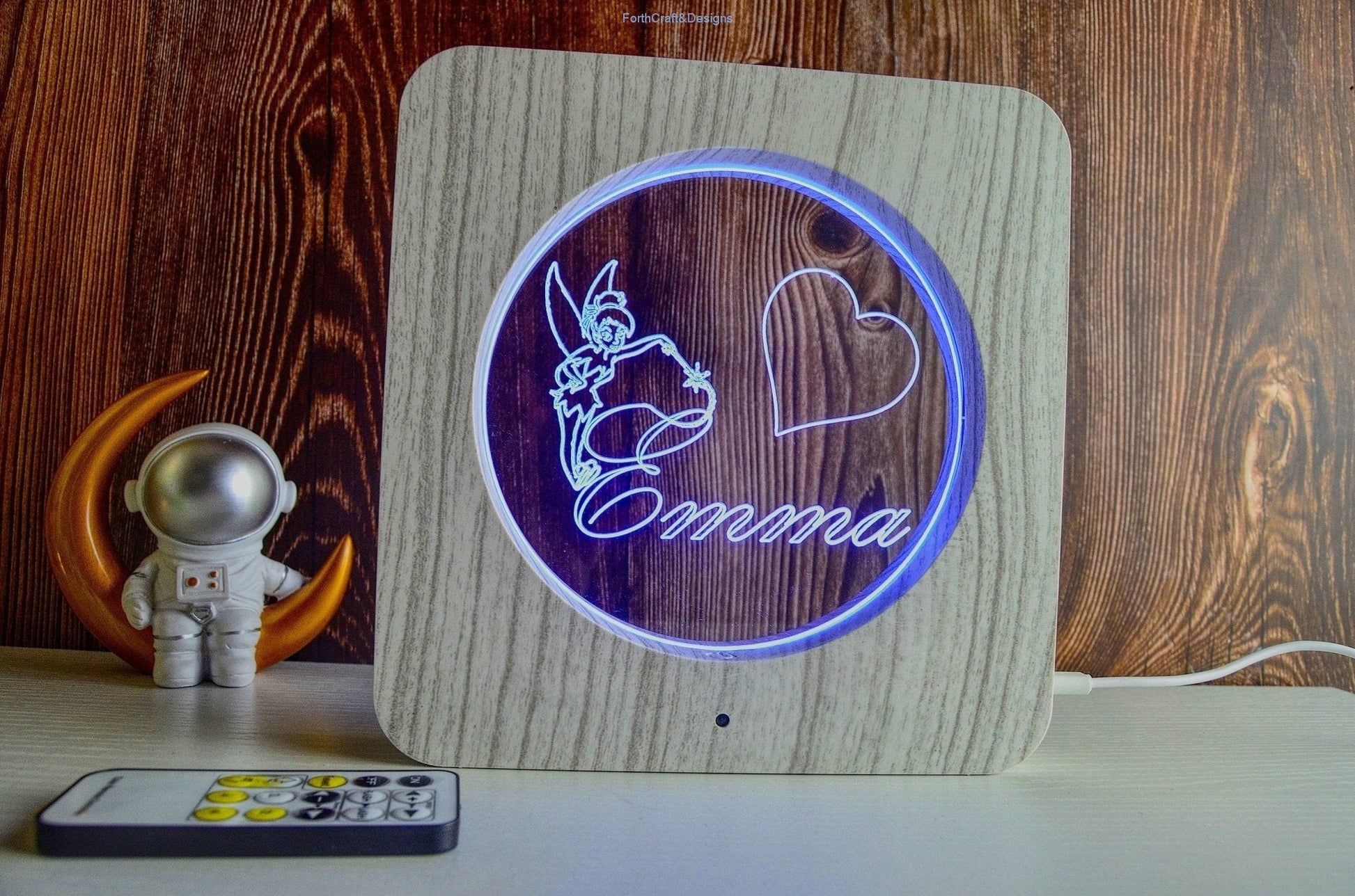 Personalised LED night light