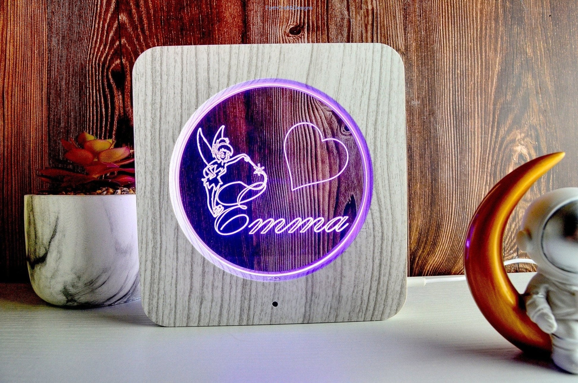Personalised LED night light