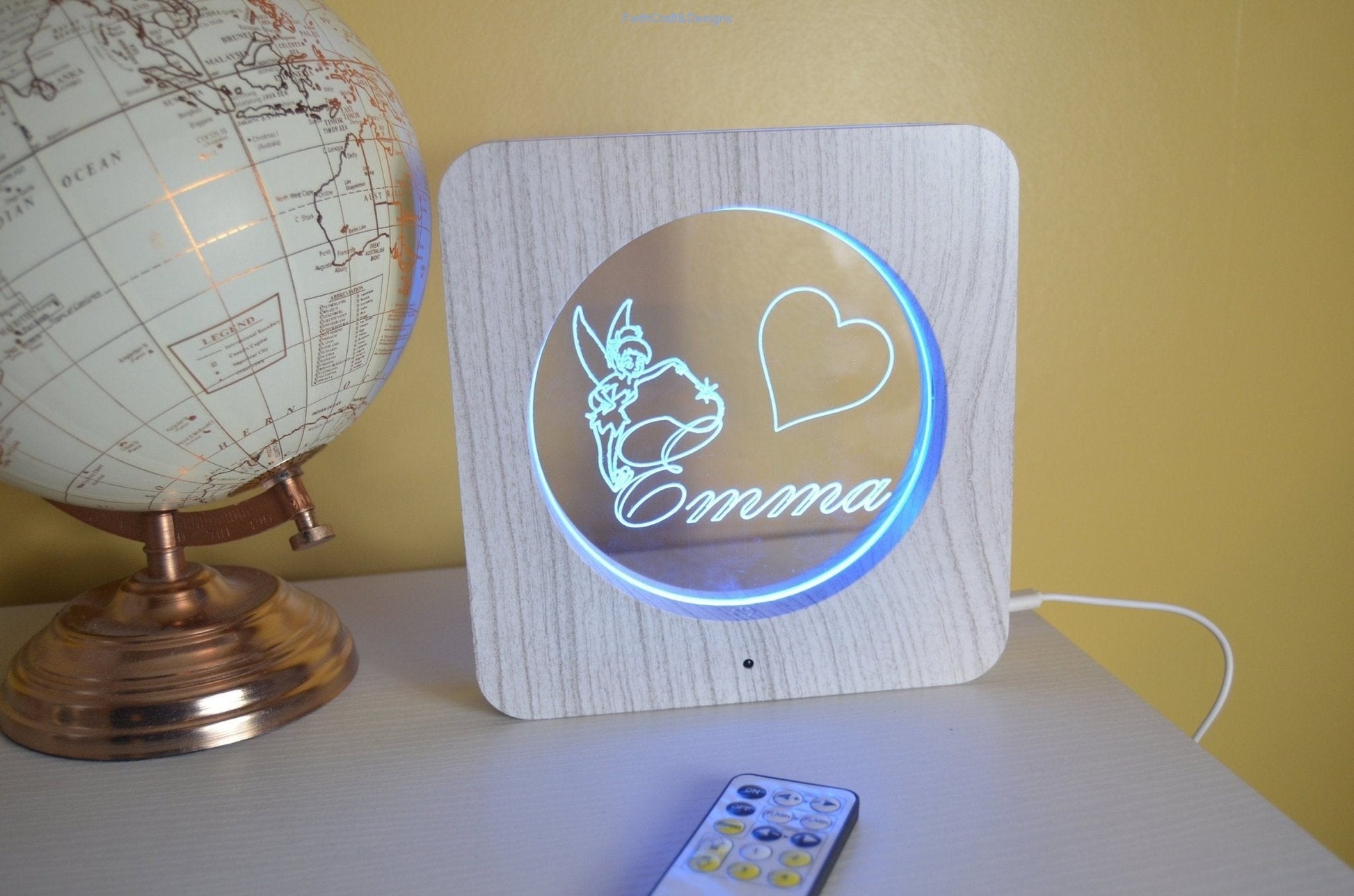 Personalised LED night light