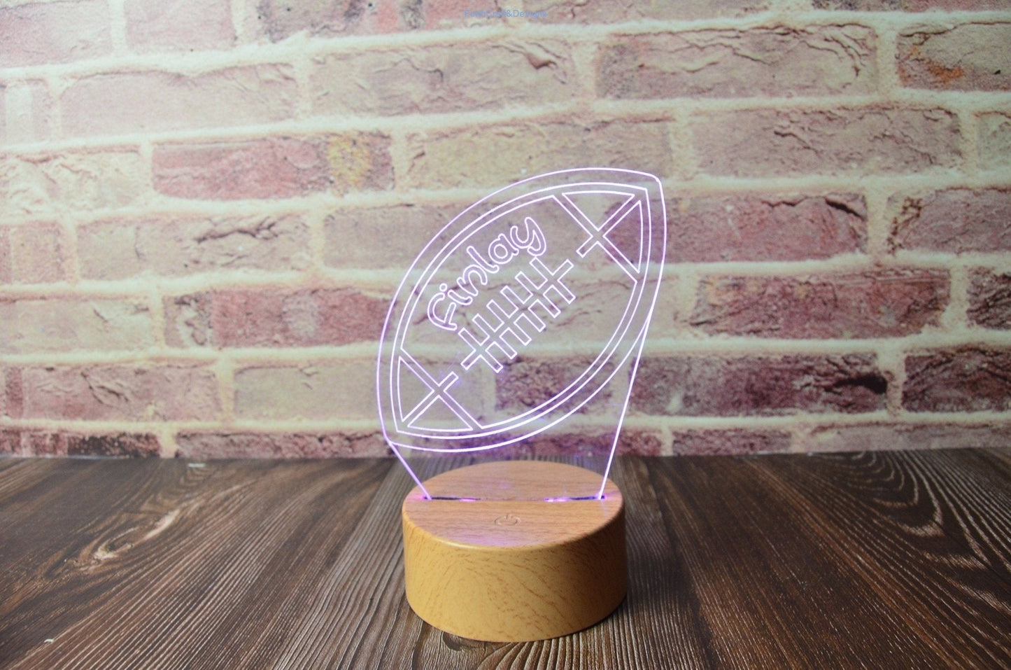 Personalised rugby Led name Night light