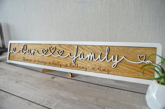 Personalised "this is us" sign