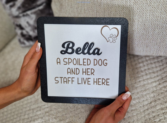 Spoiled pet wall hanging-Forth Craft and Designs