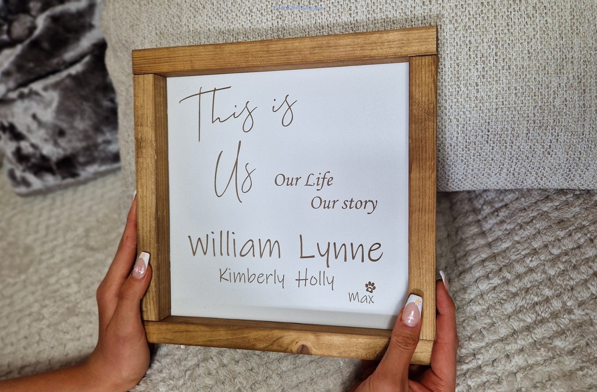 This is us personalised Wall sign