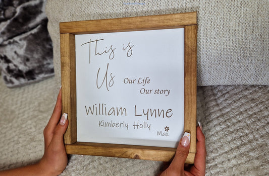 This is us personalised Wall sign-Forth Craft and Designs