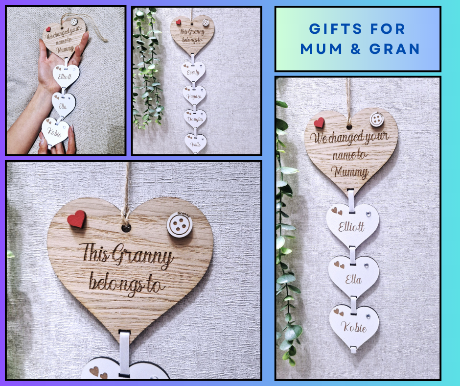 This Mum belongs to/ we changed your name to. Wall hanging gift
