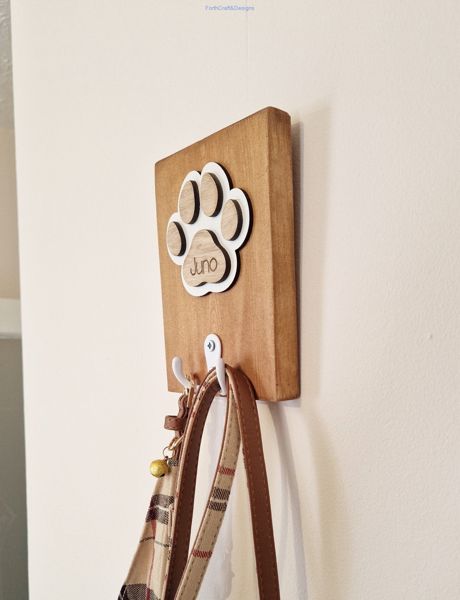 Wooden Dog Leash Hanger, and feeding station bundle.