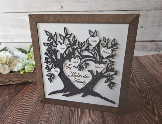 Wooden Family tree sign-Forth Craft and Designs