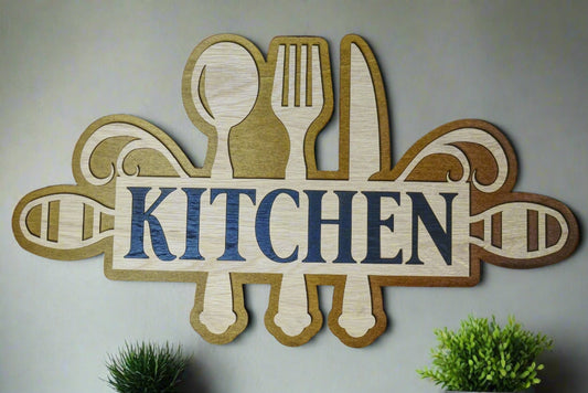 Wooden kitchen wall sign-Forth Craft and Designs