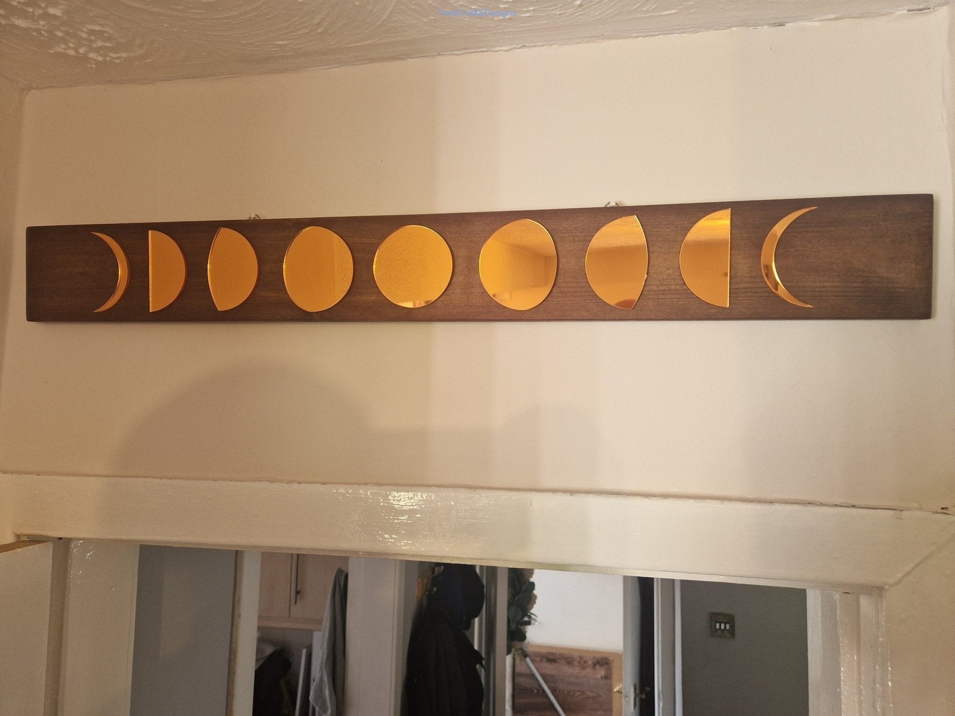 Wooden Moon Phase wall decor-Forth Craft and Designs