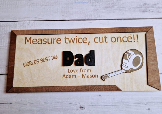 World best dad fathers day sign-Forth Craft and Designs
