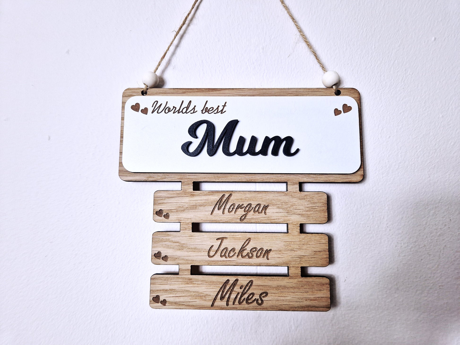Personalised mothers day wall plaque