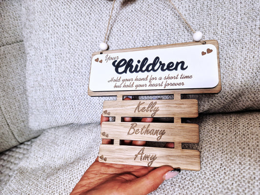 Personalised mothers day wall plaque